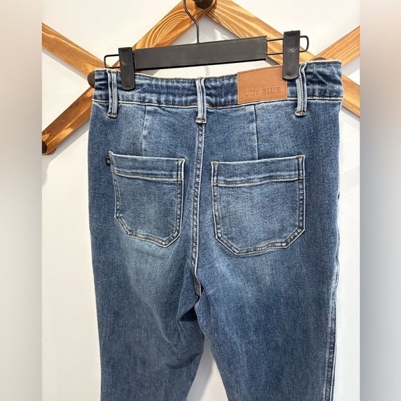 NWOT- JUDY BLUE CUFFED DENIM JOGGERS - Size 25 - Picture 3 of 11